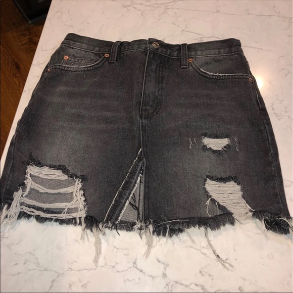 Free People Denim Skirt - Picture 1 of 6